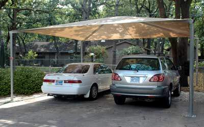 Shade canopy for carports, playgrounds, and more